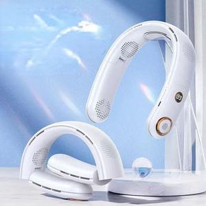 Ventilador de cuello portátil, ventilador eléctrico plegable recargable, ventilador silencioso sin aspas USB para deportes al aire libre - Product Image 1