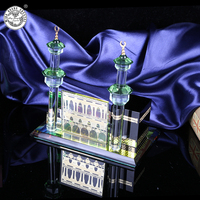 MH-LP0227 Décoration d'intérieur en cristal taillé, Mecque, Médine, Dua Kaaba, mosquée, cadeau islamique