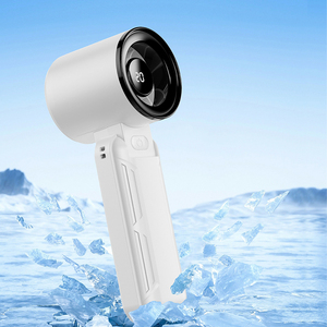 Quạt cầm tay USB mini xách tay gấp sạc quạt nhỏ treo cổ hiển thị kỹ thuật số máy tính để bàn nhỏ Quạt điện - Product Image 1