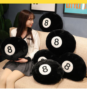 Superzachte 8-ball knuffels op maat gemaakte pluche speelgoedproductie PP katoen 8 inch knuffeldieren Kerst pluche speelgoed voor klauwautomaat - Product Image 3