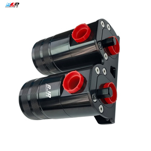 Pièces de course automobile BJR, pièces CNC universelles AN10 480ML, réservoir de récupération d'huile double en aluminium noir pour véhicules modifiés - Product Image 2
