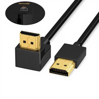 Câble HDMI 90/270 degrés, haut, bas, gauche, droite, 4K/60Hz 2.0, 0,15M-5M pour RTX 3080, PS4, Xbox, caméra, PC, STB, moniteur, ordinateur