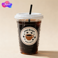 Etiqueta Personalizada con su Logotipo, Etiqueta para Botellas, Rollo de Etiquetas Impermeables para Panadería y Café