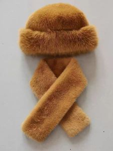 Automne et hiver mode écharpe pour adultes <span class=keywords><strong>fille</strong></span> chaud en peluche croix Rex lapin fourrure chapeau écharpe <span class=keywords><strong>ensemble</strong></span> - Product Image 6