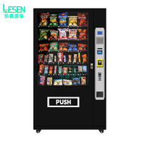 Grande machine distributrice réfrigérée pour boissons, en-cas et articles de première nécessité