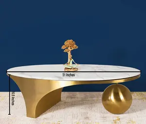 Table basse d'acier inoxydable de nouvelle collection pour l'application d'appartement d'hôtel de salle à manger de chambre à coucher de salon - Product Image 2