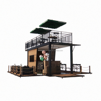Bar et café mobile moderne en conteneur de 20 pieds, magasin modulaire et mobile à vendre