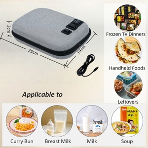 OEM <b>USB</b> Personal Portable Oven Reusable Leak-proof Hard Case Portable Food Warmer for Home Car School & Outdoor Gift Use - Product Image 2