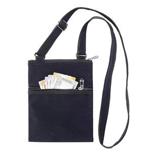 กระเป๋าสะพายคาดลำตัวผ้าฝ้ายกันน้ำสำหรับเดินทางสีดำทันสมัยพร้อมดีไซน์กันขโมยและปิดซิป - Product Image 5