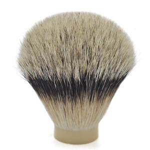 26mm tıraş fırçası <span class=keywords><strong>knot</strong></span> yüksek dağ porsuk saç Finest gümüş ucu doğal yumuşak porsuk saç tıraş fırçası kafa erkekler için sakal - Product Image 1