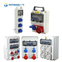 Boîte de distribution portable de haute qualité, industrielle, mobile, étanche, avec prise combinée, fabriquée en plastique ABS résistant