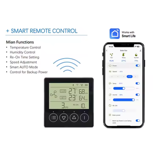 Ventilateur de ventilation solaire hybride 50W pour grenier, <span class=keywords><strong>extracteur</strong></span> de chaleur HVAC pour toit, souffleur <span class=keywords><strong>d</strong></span>'<span class=keywords><strong>air</strong></span>, ventilateur <span class=keywords><strong>d</strong></span>'évacuation pour toit avec panneau solaire - Product Image 4