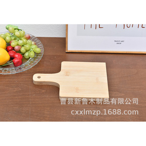 Bandeja de servir rectangular de bambú para carne, pan, sushi, pizza, uso doméstico, color natural, hecha a medida - Product Image 1