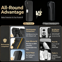 Étui de protection compatible avec DJI Pocket 4 Pro, étui de rangement portable à couverture intégrale et accessoires