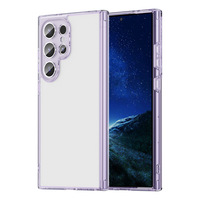 Coque de téléphone transparente anti-chute et antichoc en TPU+PC avec design à trous fins, anti-jaunissement, pour Galaxy S25 S26 Ultra Plus A17 A57
