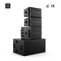 Lasesound LA-1 Mini Line Array Speaker Dual 6.5 Inch 300W RMS Système de sonorisation professionnel pour scène, mariage, événement CE RoHS