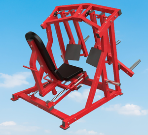 Machine de presse à jambes assise compacte et peu encombrante à charge libre, équipement de fitness commercial pour la musculation des membres inférieurs en salle de sport de petite taille ou à espace limité - Product Image 6