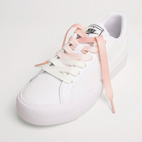 Vente en gros Lacets en polyester dégradé de couleur bonbon Petites chaussures en toile blanche Ceinture double plate transparente Fabricants directs