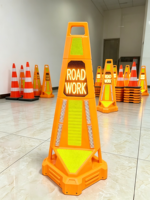 Cono de Seguridad Vial Inteligente con LED, IoT 4G, RTK, GPS, Sensor de Radar, Alerta por Voz, Pantalla Personalizable, Advertencia de Construcción Vial, Intermitente
