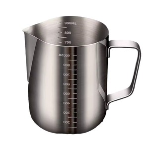 Taza medidora de acero inoxidable de 900 ml con marcas para fabricación de velas y manualidades - Product Image 1