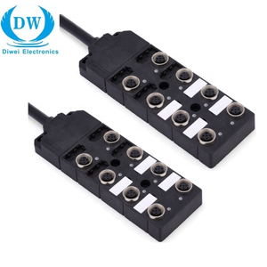 8 دبوس تثبيت المسمار 8 منافذ <span class=keywords><strong>M8</strong></span> إنهاء صندوق وصلات M12 موصل - Product Image 4