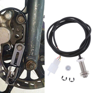 Evrensel 2-Pin Bakır Çekirdekli DC12V Hız Göstergesi Sensörü Kablo Demeti 2 Mıknatıs Kauçuk/PVC Ceket Motosiklet ATV Dirt Bike için - Product Image 5