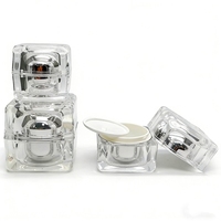 Botella Dispensadora Cosmética Cuadrada Personalizada de Fábrica para Crema de Ojos, Crema de Perlas para Viaje, Crema Hidratante de Día y Noche