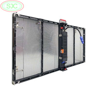 L'écran transparent imperméable extérieur d'intérieur de P3.91mm-7.82mm LED lambrisse l'intense luminosité polychrome