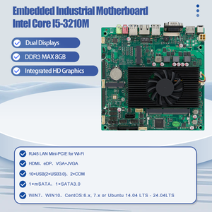 POS Kiosk Gigabit Network <strong>DDR3</strong> 1066/1333 SO-DIMM MAX 8GB 10 USB 2 COM EDP/LVDS Intel HD Graphics I5 3210M ITX Motherboard - Product Image 2