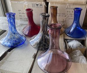 Haute qualité narguilés verre coloré <span class=keywords><strong>bouteille</strong></span> grande taille Shisha Vase <span class=keywords><strong>Shesha</strong></span> accessoires en gros - Product Image 6
