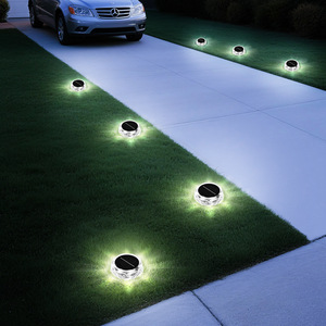 Lampes solaires LED encastrées pour extérieur, pelouse, allée, terrasse, jardin - Product Image 1