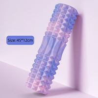Rouleau en mousse de yoga extra ferme avec texture antidérapante pour l'entraînement d'équilibre et l'entraînement de stabilité