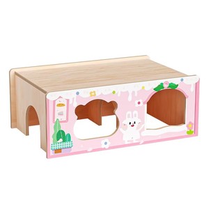 Casa de Papel Corrugado para Mascotas, Cama para Mascotas, Casa para Animales Pequeños con Escalones y Rascador, Jaulas para Mascotas, Casa para Dormir para Mascotas - Product Image 5