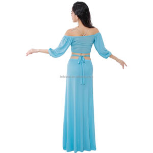 Ensemble <span class=keywords><strong>de</strong></span> pratique <span class=keywords><strong>de</strong></span> <span class=keywords><strong>danse</strong></span> du ventre Sexy haut à col en v + pantalon ceinture à glands pantalon évasé adulte <span class=keywords><strong>danse</strong></span> <span class=keywords><strong>orientale</strong></span> vêtements d'entraînement professionnel - Product Image 6