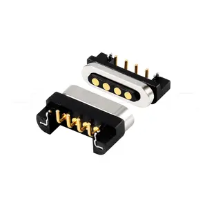 Positif à 4 broches à angle droit connecteur magnétique 5V 2A pour appareils électroniques