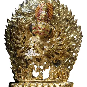 Buddha statues in Nepal, gilt bronze, large Weed King Kong