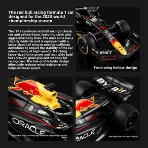 نموذج سيارة سباق F1 RB19 من السبائك المصبوبة، لعبة سيارة للأطفال، هدية عالية الجودة بنسبة 1:43 - Product Image 3