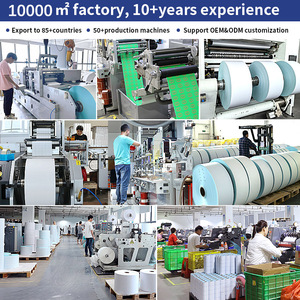 Ltll 100*150 4*6 inch tự-dính nhiệt trực tiếp vận chuyển Nhãn trống Fanfold tương thích 99% máy in cho bao bì nhãn - Product Image 6