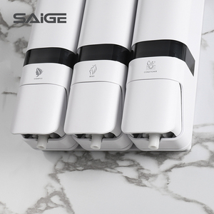 <span class=keywords><strong>Distributeur</strong></span> <span class=keywords><strong>Mural</strong></span> Saige de Luxe <span class=keywords><strong>Triple</strong></span> Rechargeable en Plastique 250 ml pour Douche, Shampoing et <span class=keywords><strong>Savon</strong></span> pour Hôtel - Product Image 3