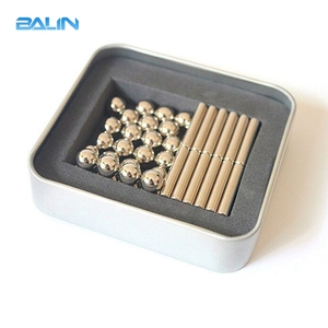 Prix <span class=keywords><strong>pas</strong></span> <span class=keywords><strong>cher</strong></span> 36 pièces Néodyme Bâtons Magnétiques Tiges 27 pièces Boules En Acier De Construction De Puzzle Jouets à vendre - Product Image 3