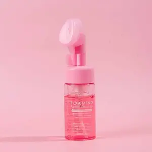Cosmetische Gezichts Roze Schuimreiniger 150Ml Pomp Fles Hervulbare Zeepflesje Dispenser Roze Witte Lege Huisdierenschuimpomp Zeepfles