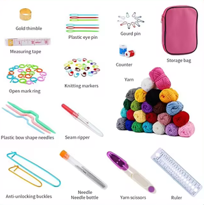 Set all'ingrosso di <span class=keywords><strong>accessori</strong></span> per maglieria a mano per uncinetto set di filati di lana per principianti - Product Image 2