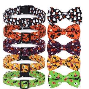 Collier réglable pour animaux de compagnie d'Halloween pour chiens Conception de chauve-souris citrouille à dégagement rapide Sécurité réfléchissante pour accessoires de déguisement de cosplay Cloche - Product Image 1