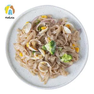 Hiçbir koku konjac konnyaku makarna karışık deniz yosunu ile fettuccine erişte