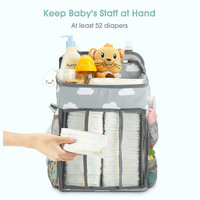 Vente chaude Accessoires pour chambre de bébé Organisateur suspendu pour lit de bébé Sac de rangement pour couches de bébé pour vêtements et jouets