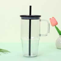 Gobelet isotherme Mason Snowball avec poignée en plastique écologique sans BPA, avec fond perforé, pour boissons froides, en coffret cadeau