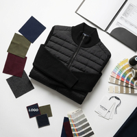Veste d'hiver légère pour homme en duvet de canard blanc, col montant, manteau isolant haut de gamme, fabricant de vêtements d'extérieur