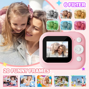 Kids Instant <b>Print</b> <b>Camera</b> Toy Dual Lens Selfie Birthday Gift for Girl Boy Favorite D21 - Product Image 5