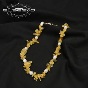 Ensemble de Citrine de créateur Original, collier de personnalité en perles d'eau douce et pierres précieuses, collier Danty pour cadeau de noël pour femmes, Jewe fin - Product Image 5