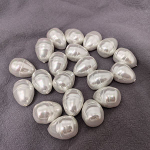 Pendentifs en pierre de coquille noire de Tahiti 13*16mm, perles en forme de larme, breloques, modèle 250714 <span class=keywords><strong>JADEAR</strong></span> pour la fabrication de bijoux - Product Image 5